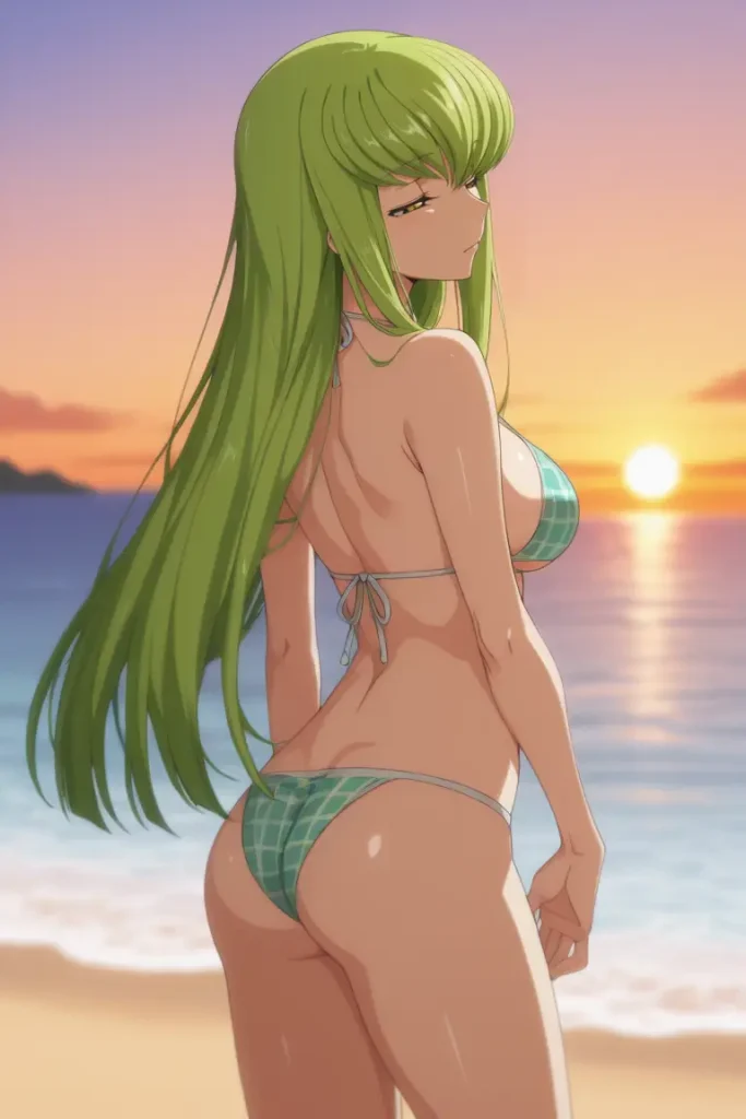 コードギアスのCCが水着グラビアにチャレンジするエロ画像201枚目