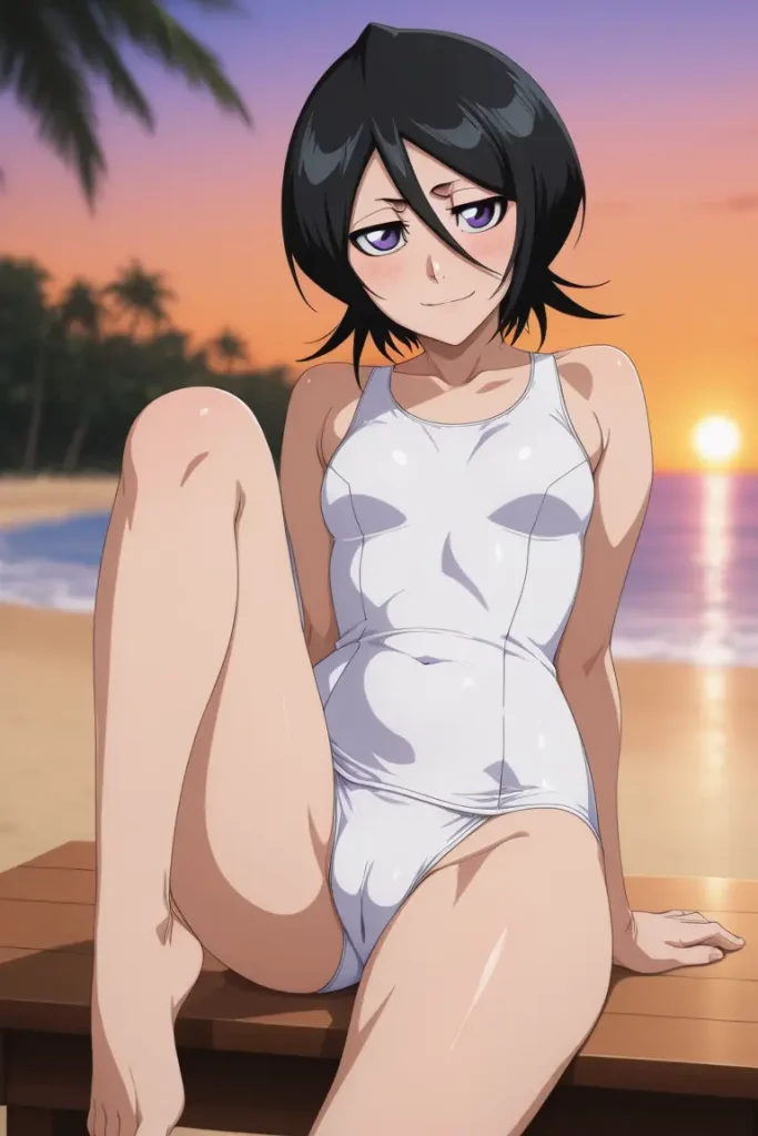 BLEACHのルキアがエッチな水着を着るエロ画像201枚目