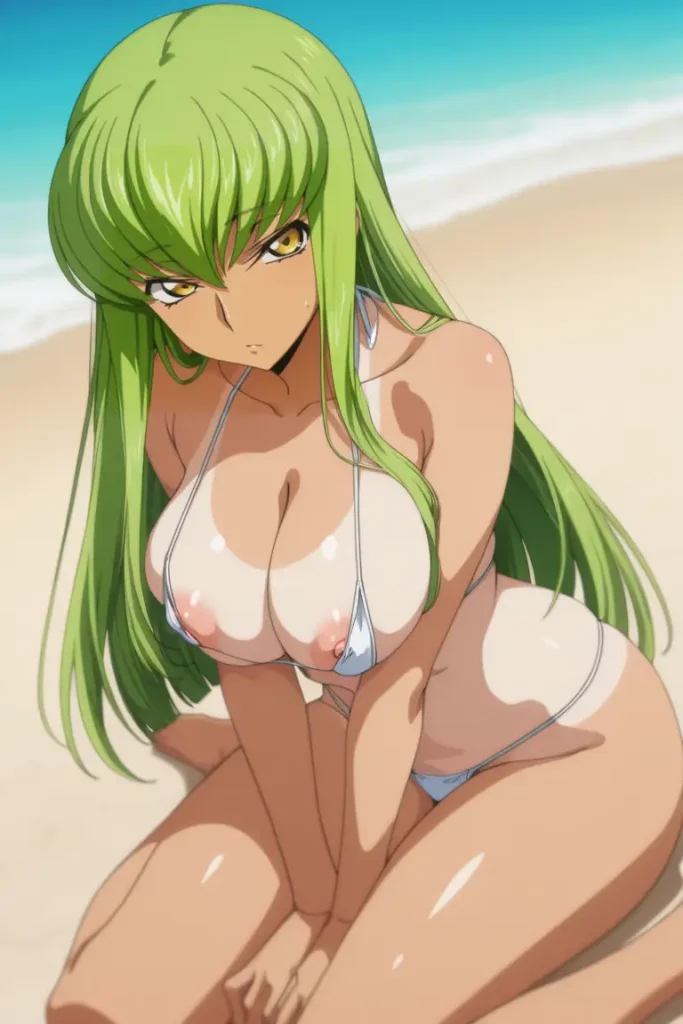 コードギアスのCCが水着グラビアにチャレンジするエロ画像20枚目