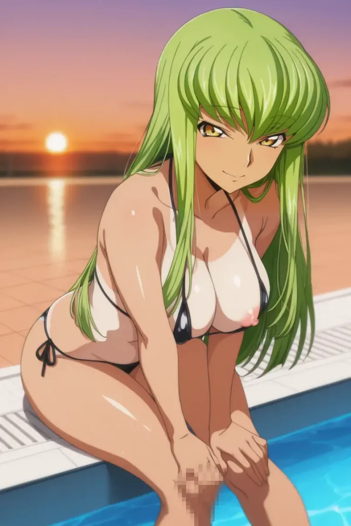 コードギアスのCCが水着グラビアにチャレンジするエロ画像211枚目