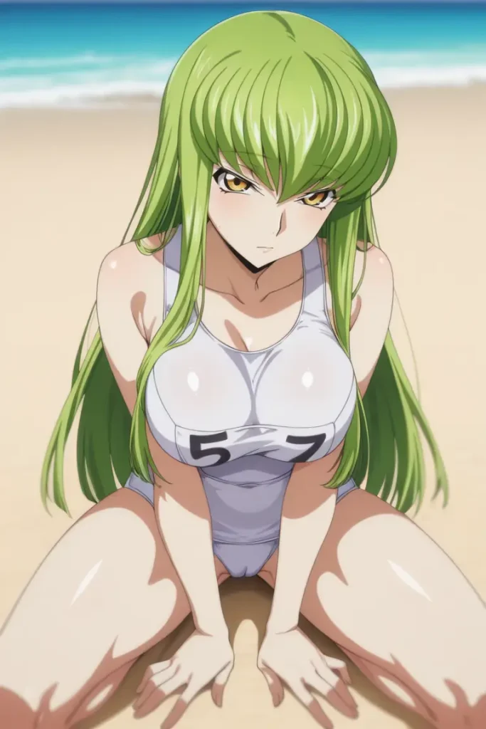 コードギアスのCCが水着グラビアにチャレンジするエロ画像22枚目