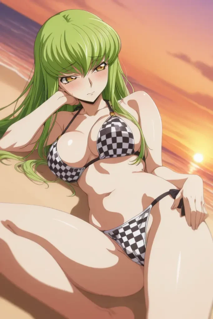 コードギアスのCCが水着グラビアにチャレンジするエロ画像238枚目