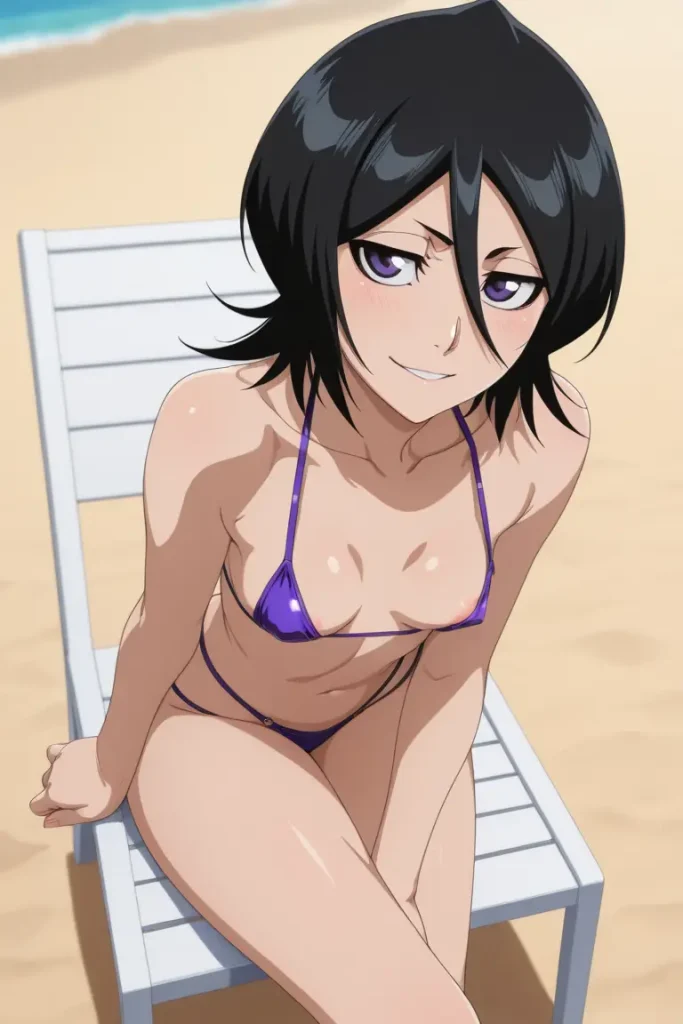 BLEACHのルキアがエッチな水着を着るエロ画像23枚目