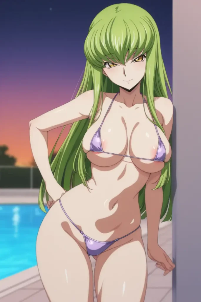 コードギアスのCCが水着グラビアにチャレンジするエロ画像243枚目