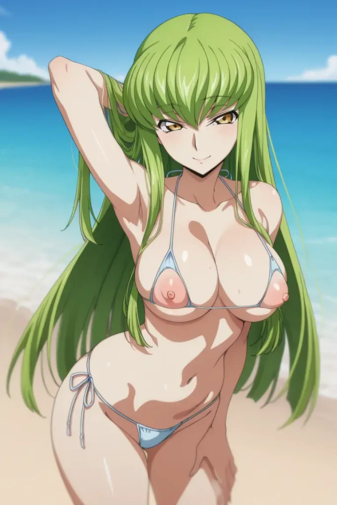 コードギアスのCCが水着グラビアにチャレンジするエロ画像24枚目