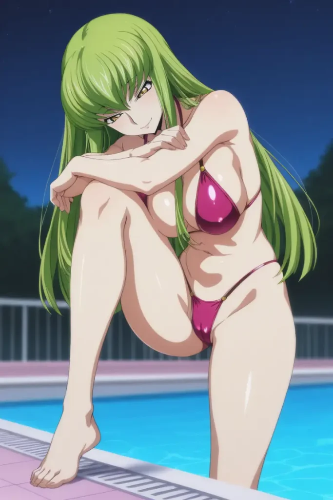 コードギアスのCCが水着グラビアにチャレンジするエロ画像251枚目