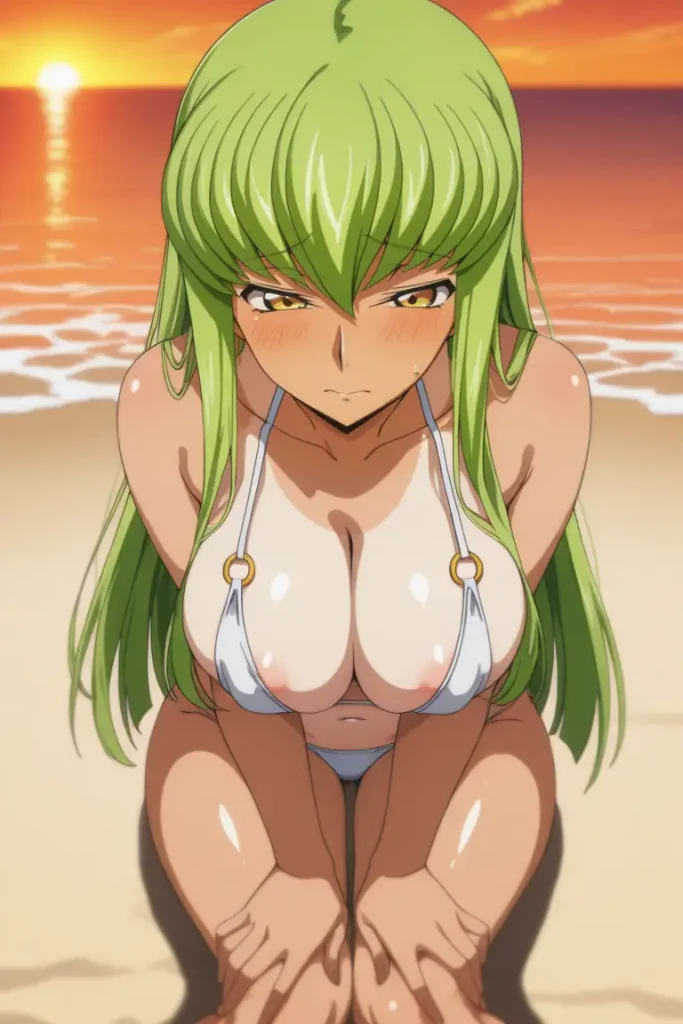 コードギアスのCCが水着グラビアにチャレンジするエロ画像253枚目