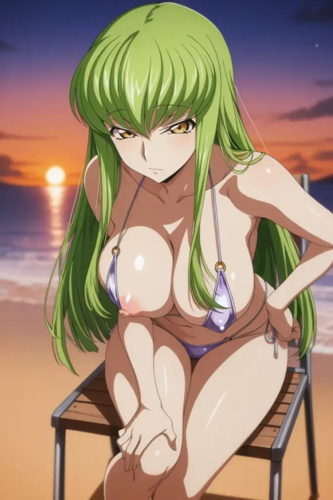 コードギアスのCCが水着グラビアにチャレンジするエロ画像25枚目