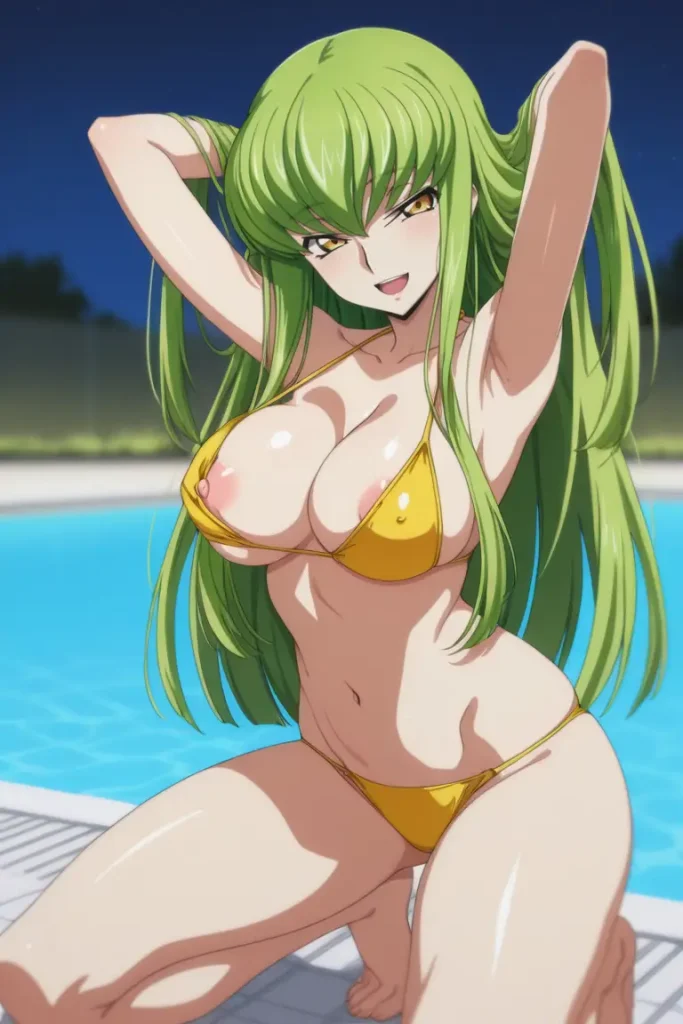 コードギアスのCCが水着グラビアにチャレンジするエロ画像261枚目