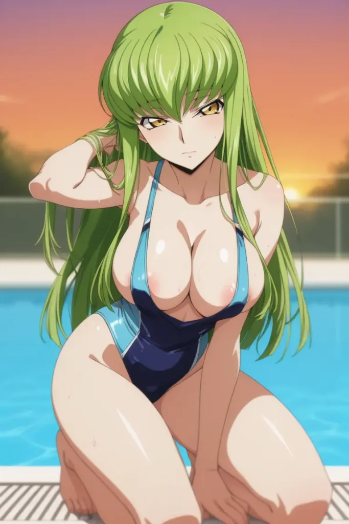 コードギアスのCCが水着グラビアにチャレンジするエロ画像262枚目