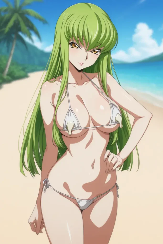 コードギアスのCCが水着グラビアにチャレンジするエロ画像265枚目