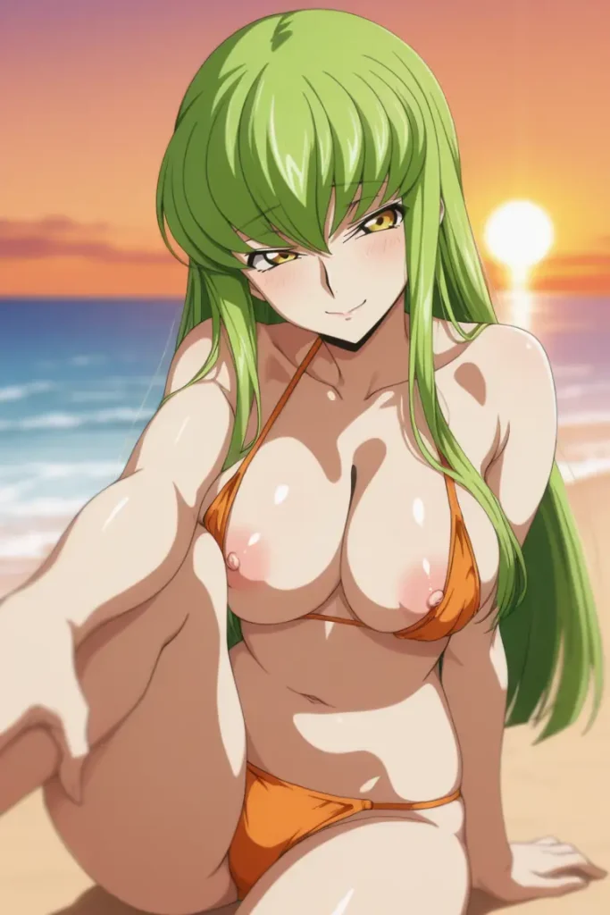 コードギアスのCCが水着グラビアにチャレンジするエロ画像266枚目