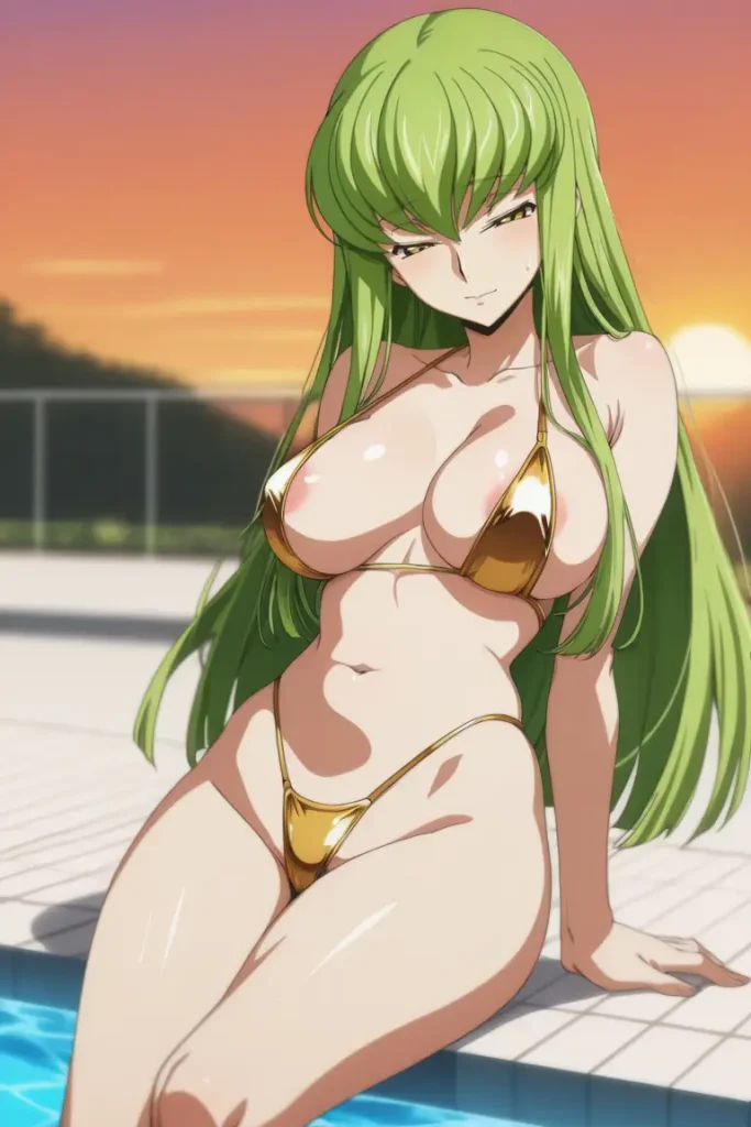 コードギアスのCCが水着グラビアにチャレンジするエロ画像268枚目