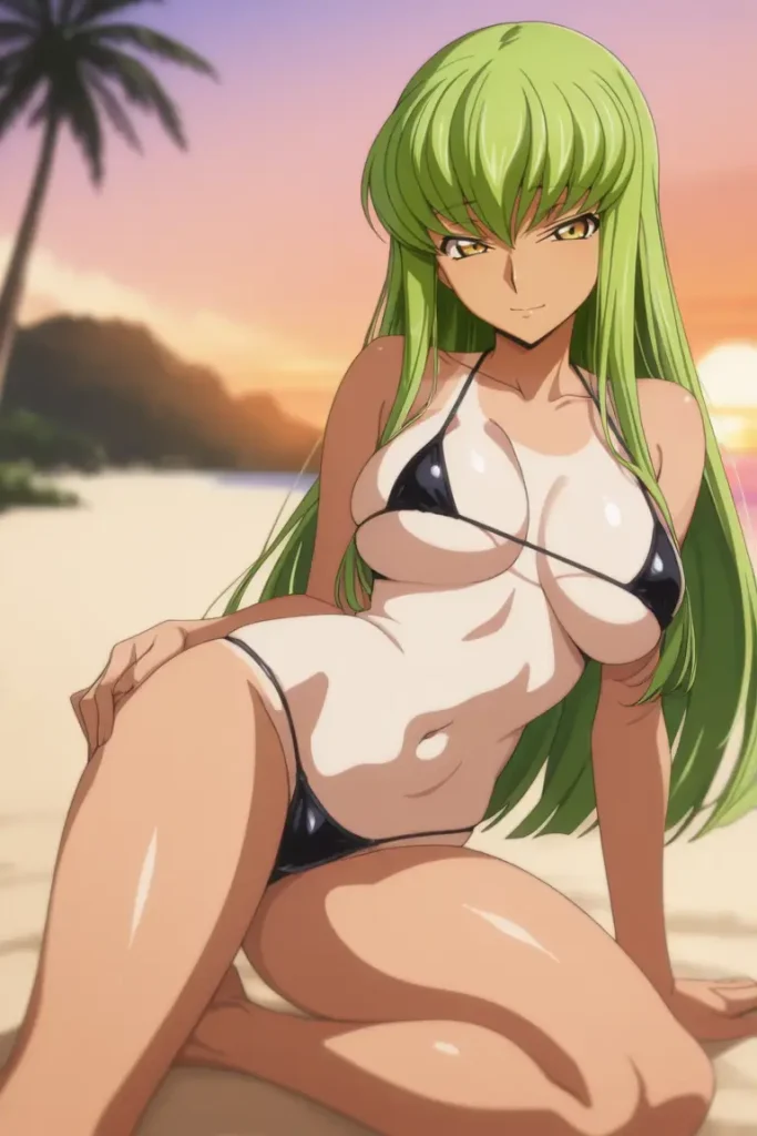 コードギアスのCCが水着グラビアにチャレンジするエロ画像26枚目