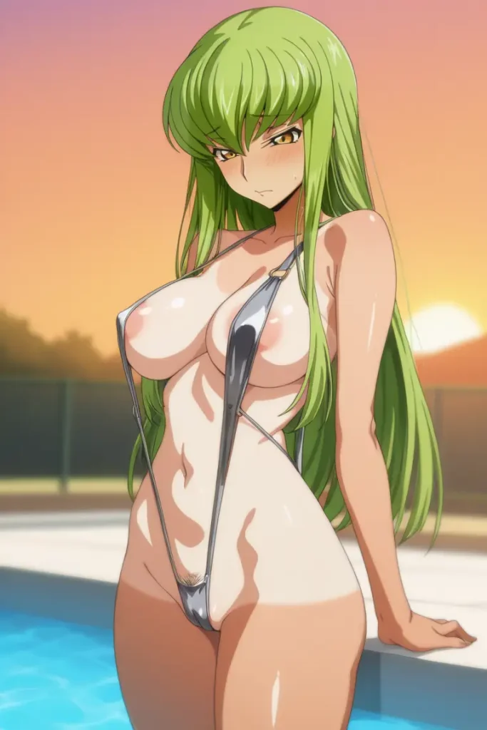 コードギアスのCCが水着グラビアにチャレンジするエロ画像32枚目