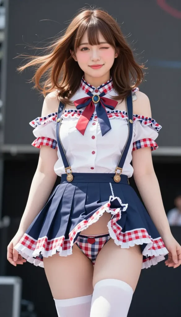 アイドルがステージでパンチラするエロ画像32枚目
