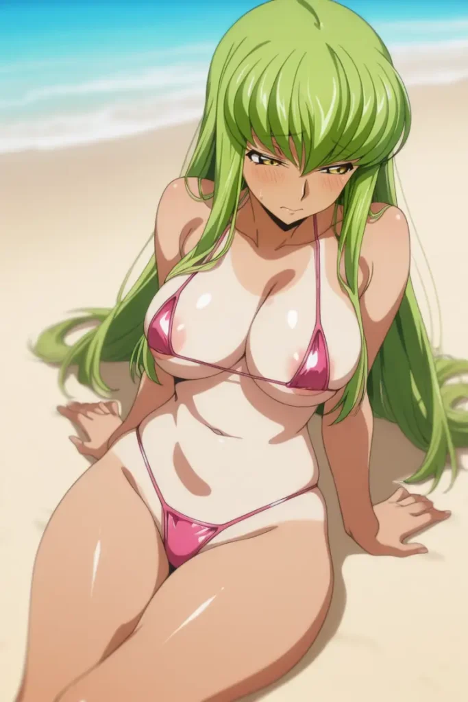 コードギアスのCCが水着グラビアにチャレンジするエロ画像34枚目