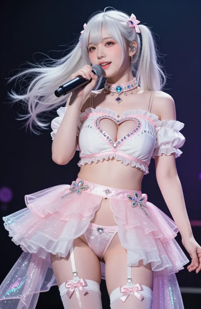 アイドルがステージでパンチラするエロ画像36枚目