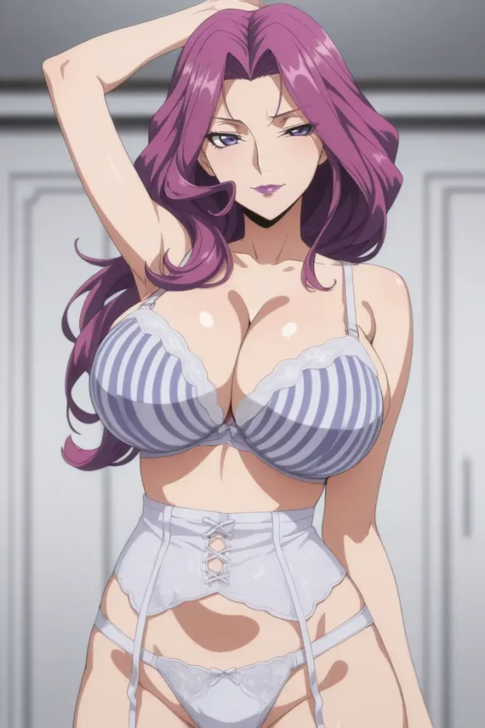 コードギアスのコーネリア・リ・ブリタニアが下着グラビアにチャレンジするエロ画像38枚目