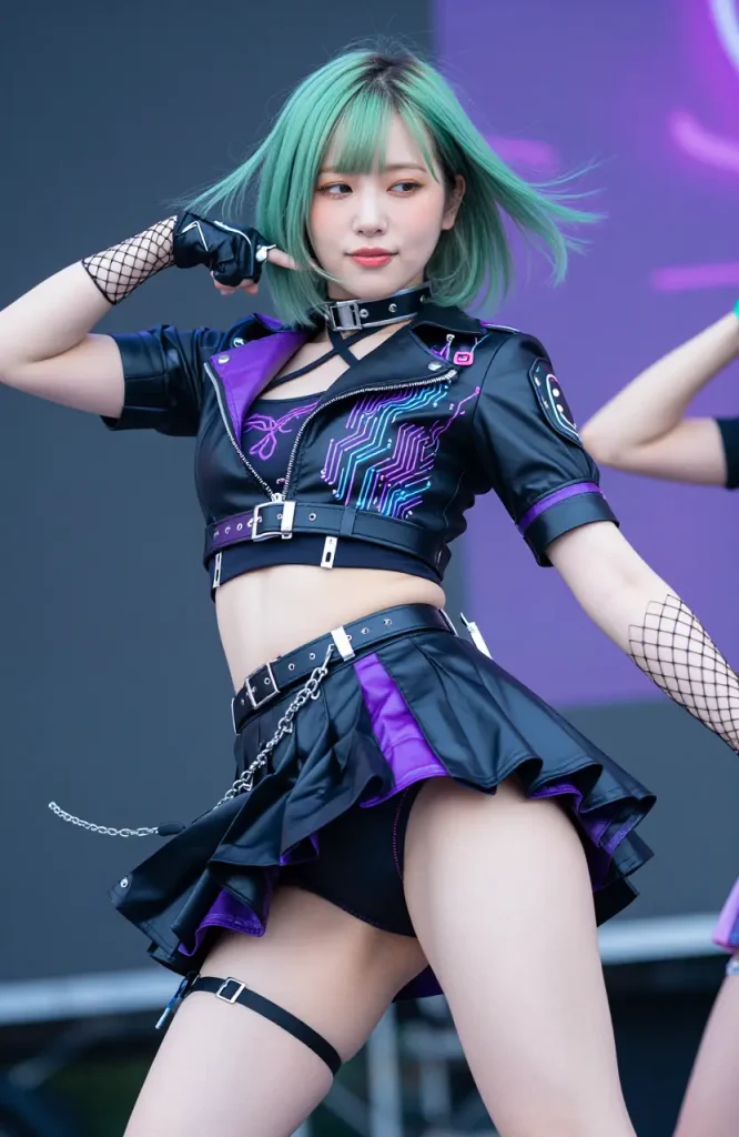 アイドルがステージでパンチラするエロ画像39枚目