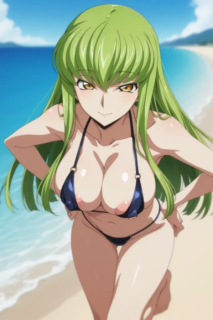 コードギアスのCCが水着グラビアにチャレンジするエロ画像43枚目