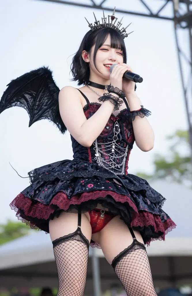 アイドルがステージでパンチラするエロ画像45枚目