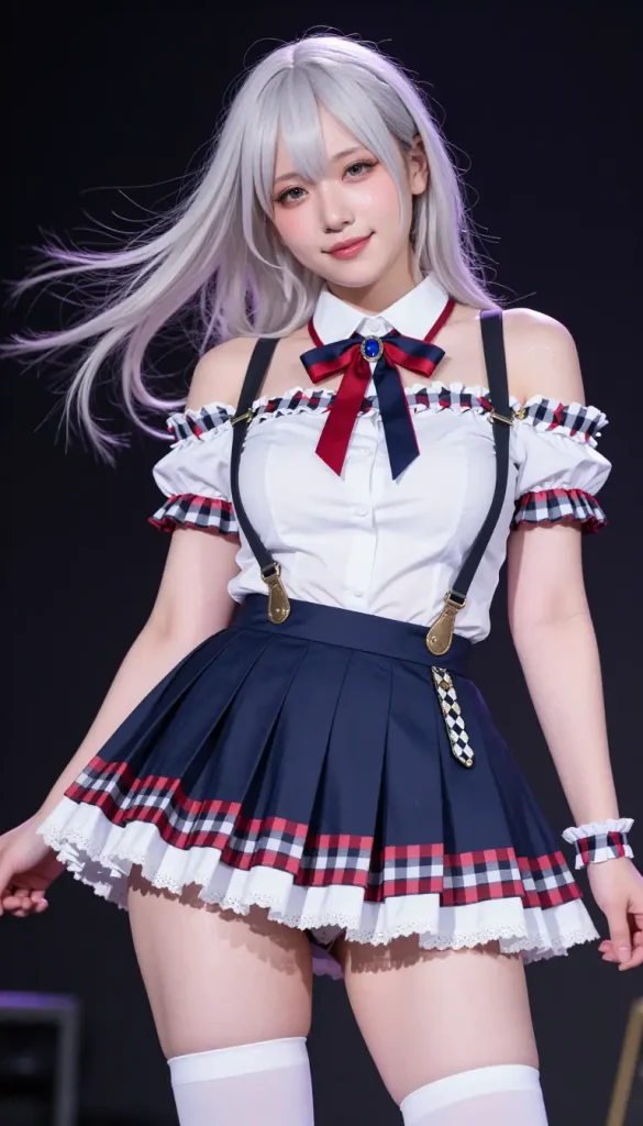 アイドルがステージでパンチラするエロ画像49枚目