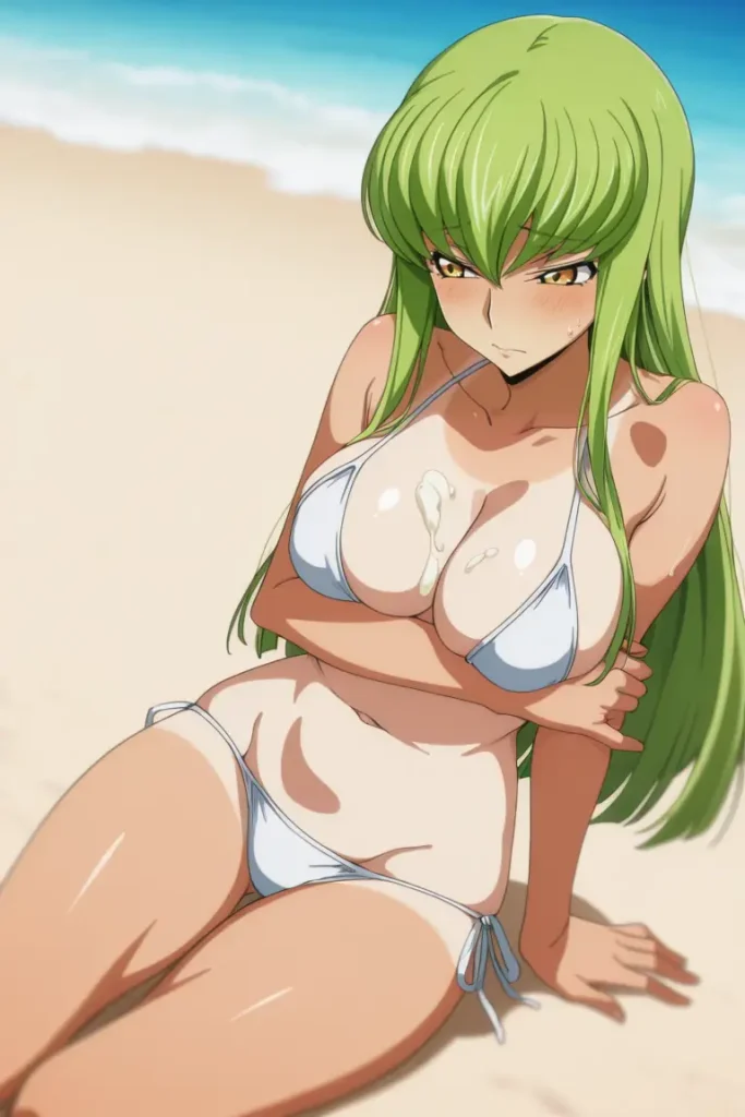 コードギアスのCCが水着グラビアにチャレンジするエロ画像51枚目