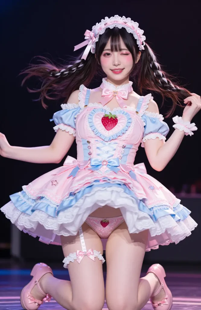 アイドルがステージでパンチラするエロ画像51枚目