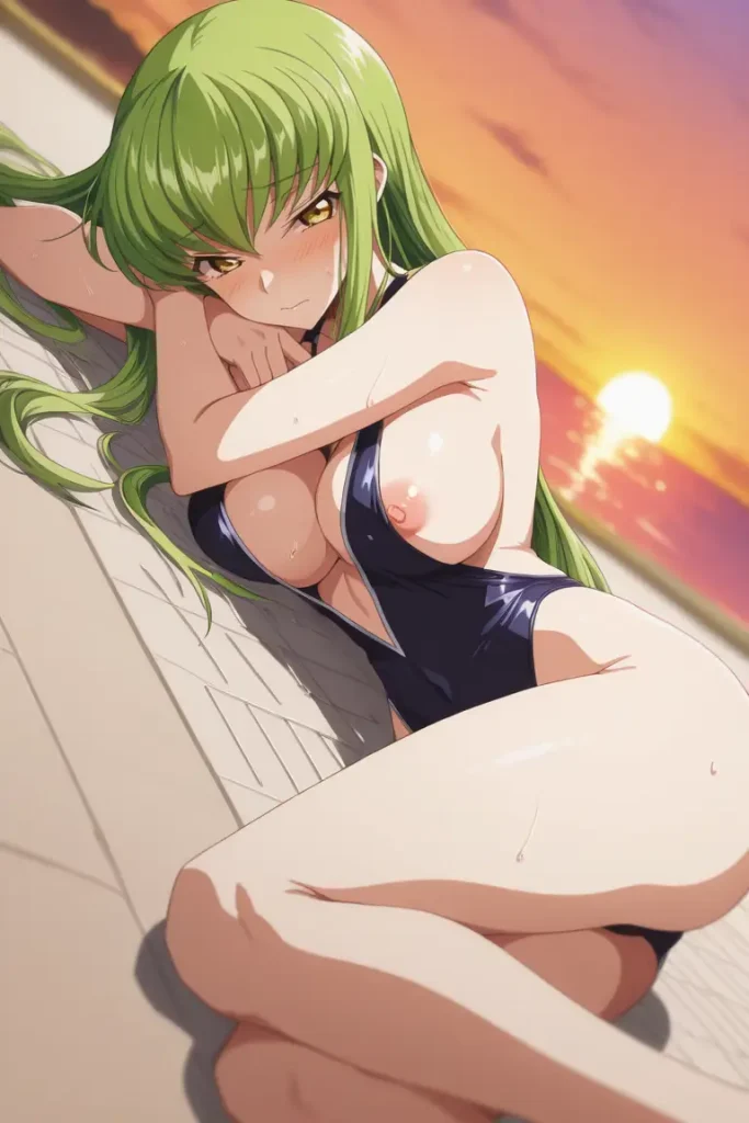 コードギアスのCCが水着グラビアにチャレンジするエロ画像52枚目