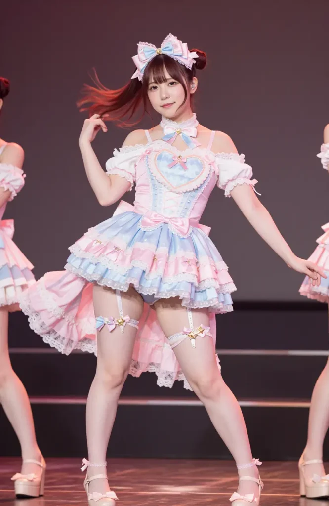 アイドルがステージでパンチラするエロ画像53枚目