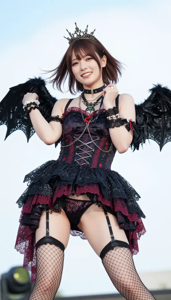 アイドルがステージでパンチラするエロ画像54枚目