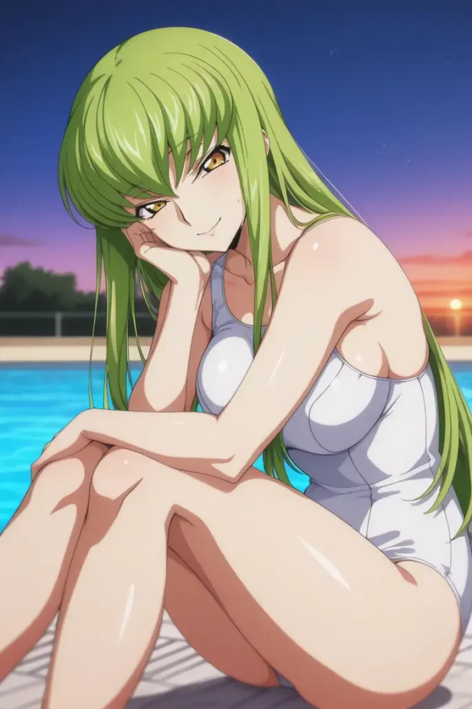 コードギアスのCCが水着グラビアにチャレンジするエロ画像57枚目