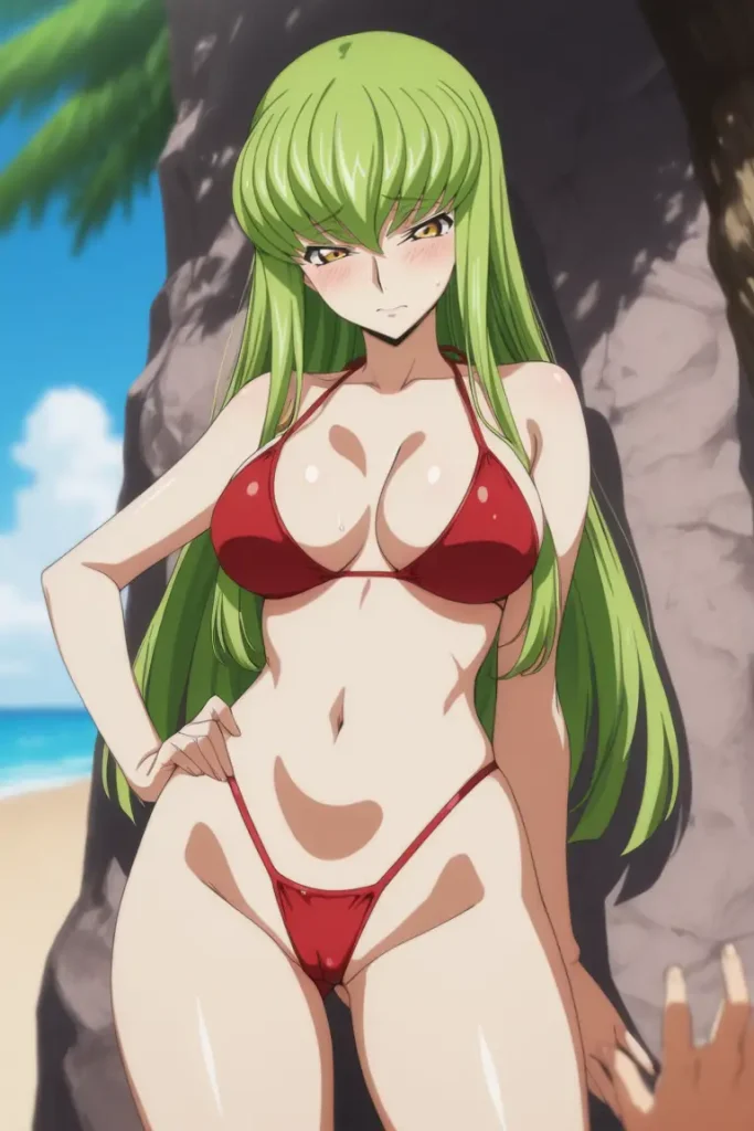 コードギアスのCCが水着グラビアにチャレンジするエロ画像58枚目