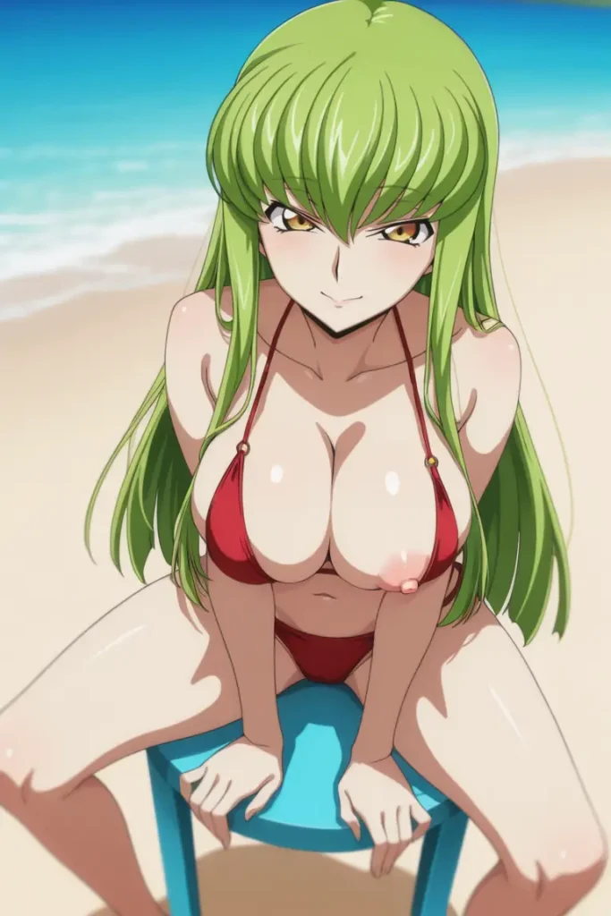 コードギアスのCCが水着グラビアにチャレンジするエロ画像64枚目