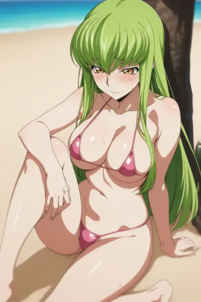 コードギアスのCCが水着グラビアにチャレンジするエロ画像65枚目