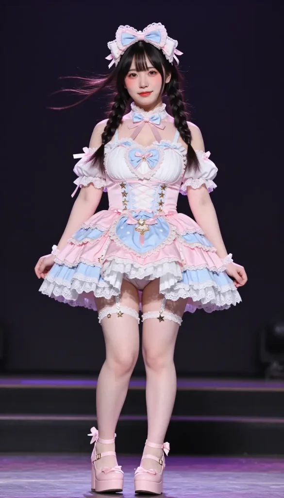 アイドルがステージでパンチラするエロ画像66枚目