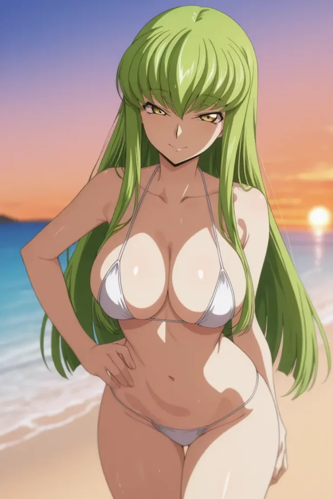 コードギアスのCCが水着グラビアにチャレンジするエロ画像74枚目