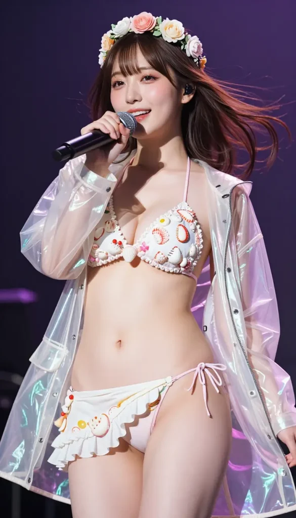 アイドルがステージでパンチラするエロ画像75枚目