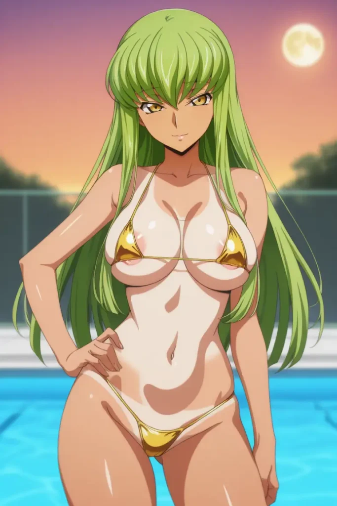 コードギアスのCCが水着グラビアにチャレンジするエロ画像78枚目