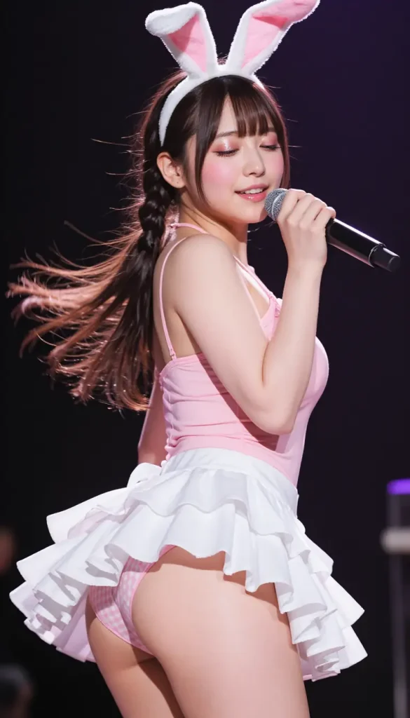 アイドルがステージでパンチラするエロ画像82枚目