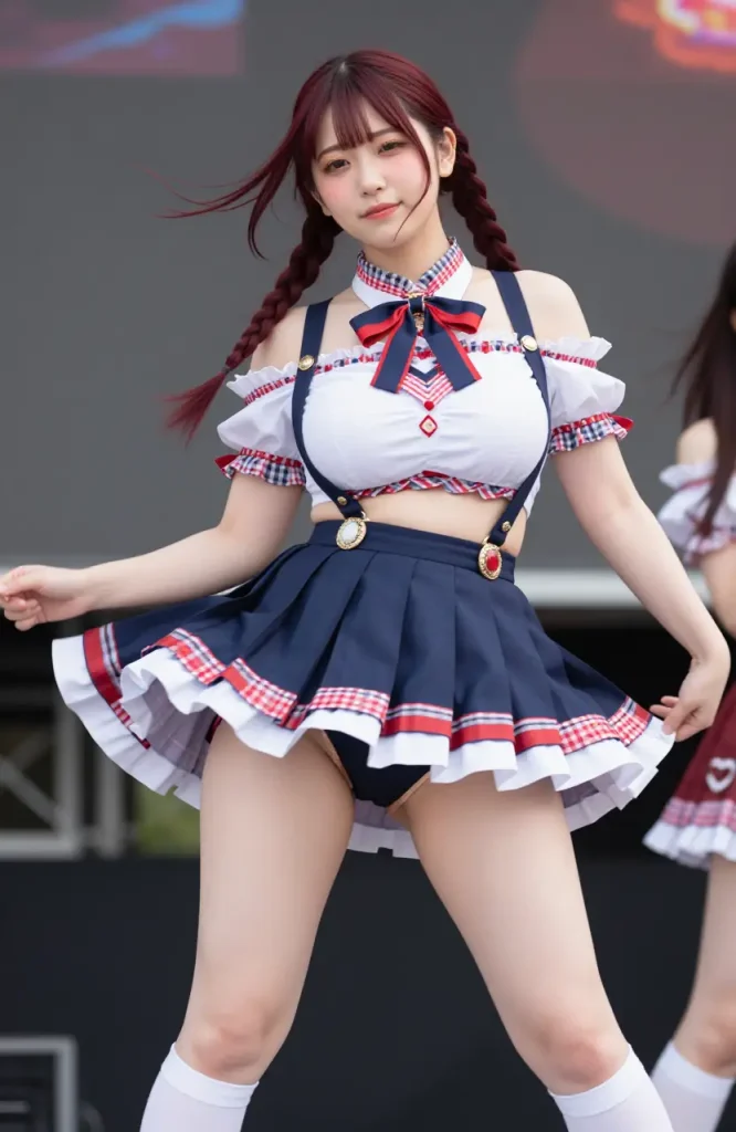 アイドルがステージでパンチラするエロ画像85枚目