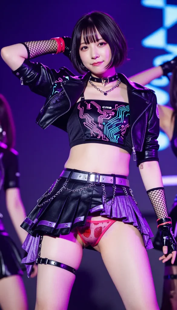 アイドルがステージでパンチラするエロ画像86枚目