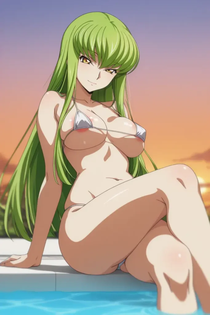 コードギアスのCCが水着グラビアにチャレンジするエロ画像90枚目