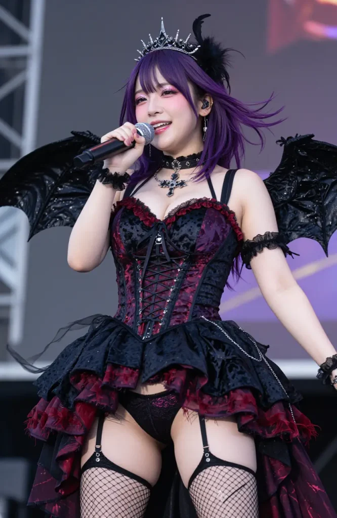 アイドルがステージでパンチラするエロ画像90枚目