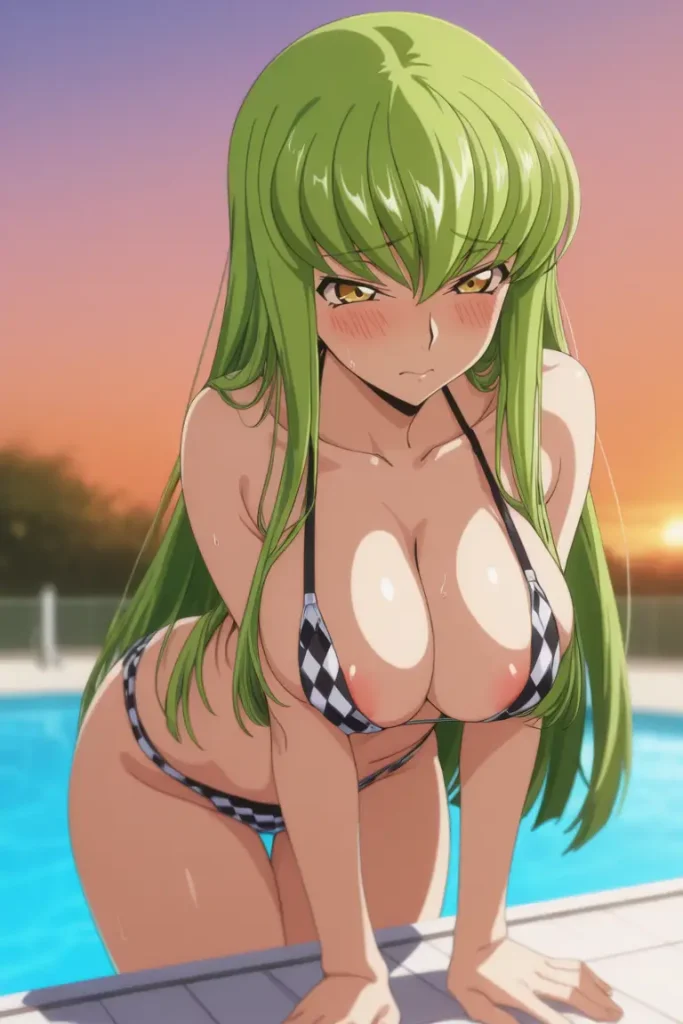 コードギアスのCCが水着グラビアにチャレンジするエロ画像95枚目