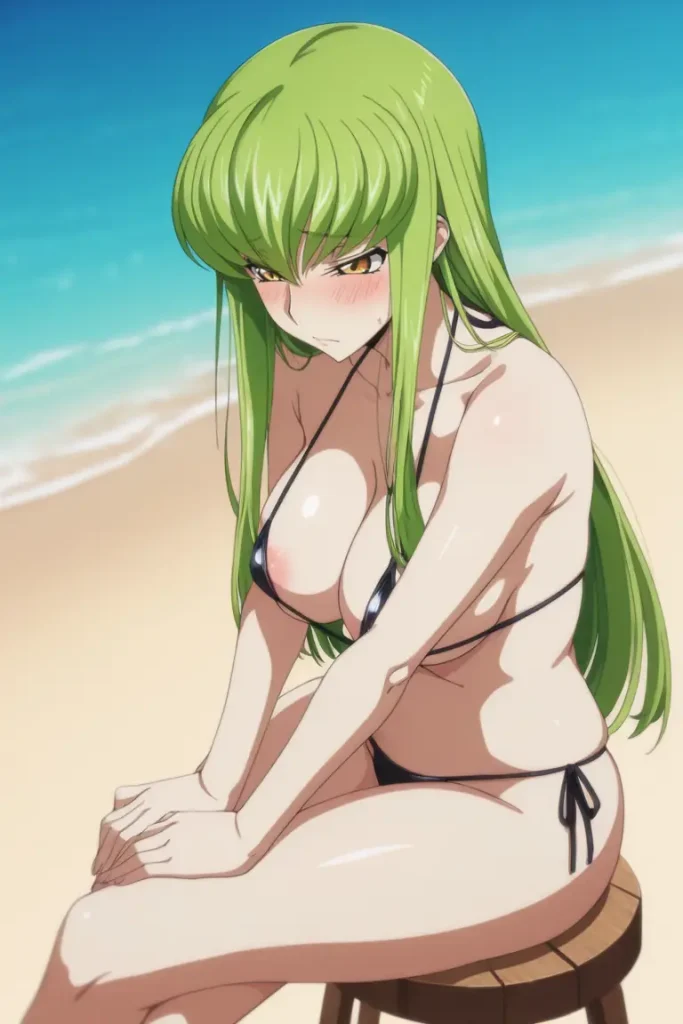 コードギアスのCCが水着グラビアにチャレンジするエロ画像96枚目