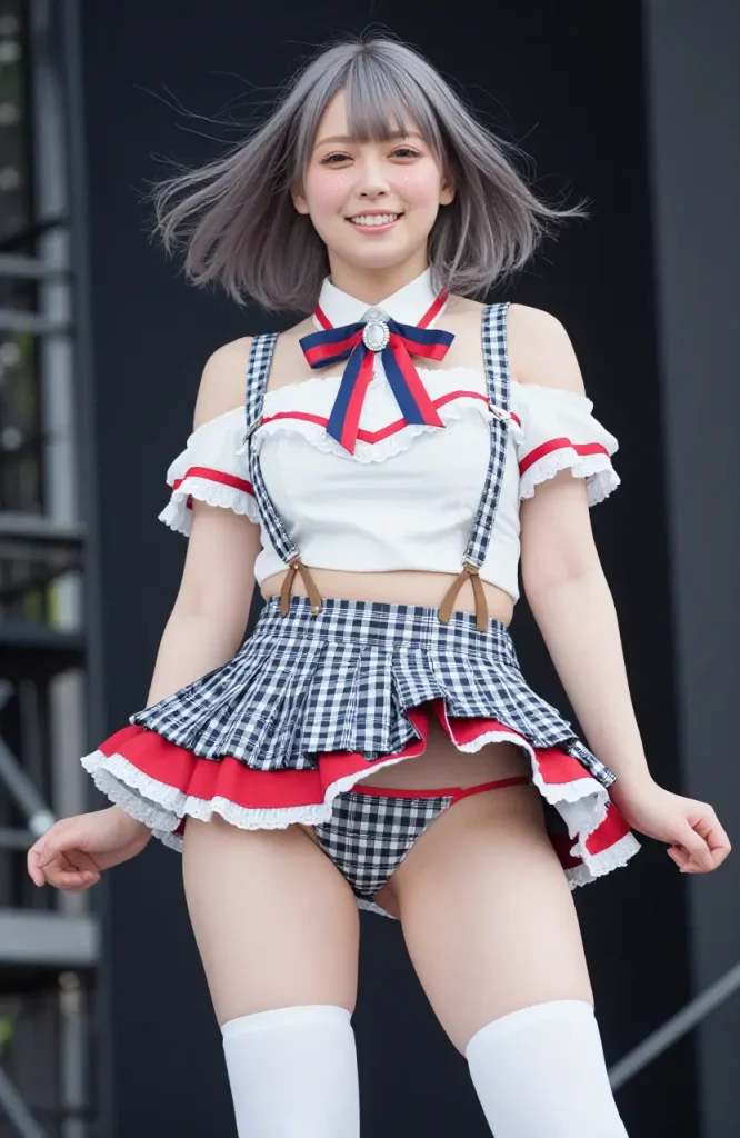 アイドルがステージでパンチラするエロ画像98枚目