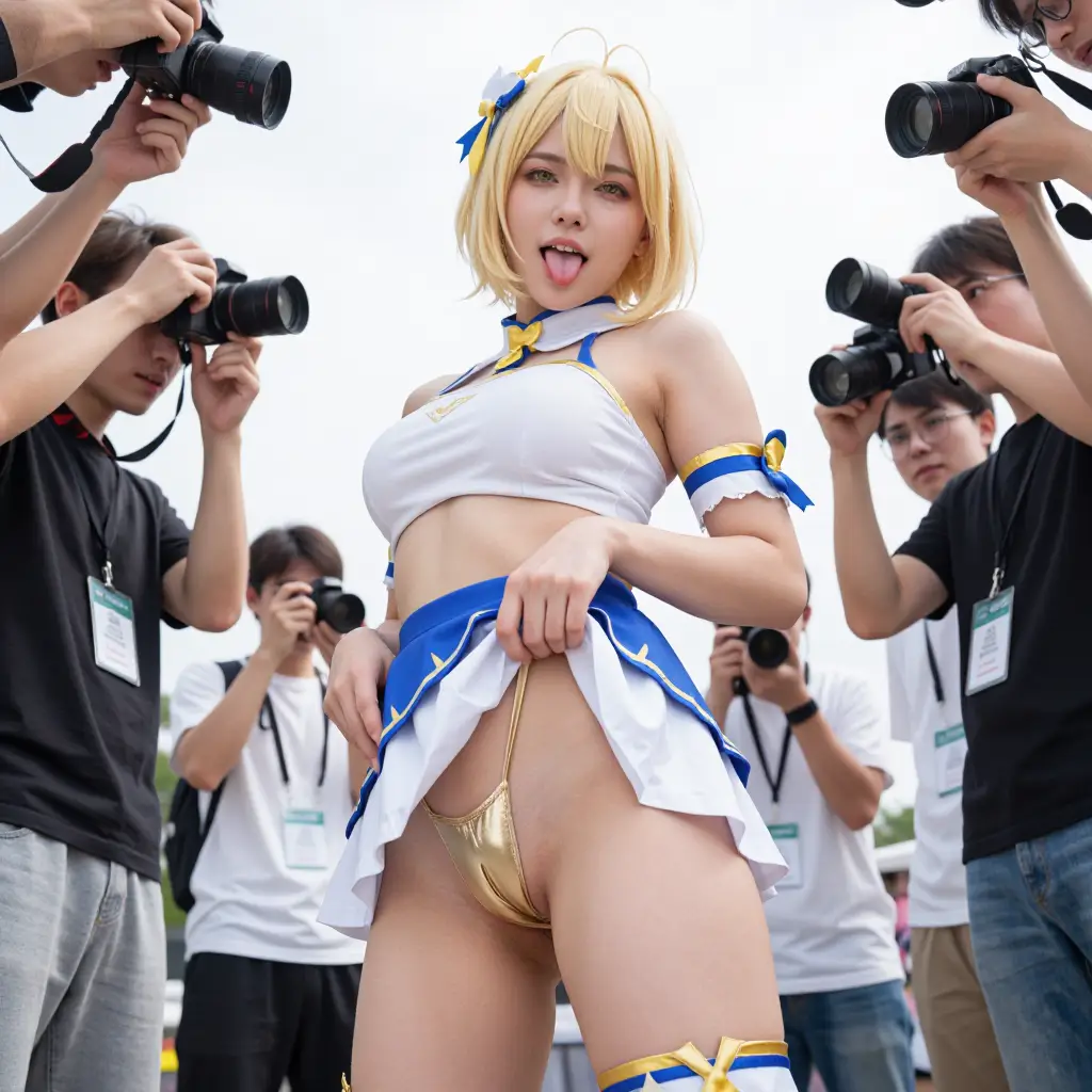 コスプレイヤーがヌード撮影会にチャレンジするエロ画像104枚目