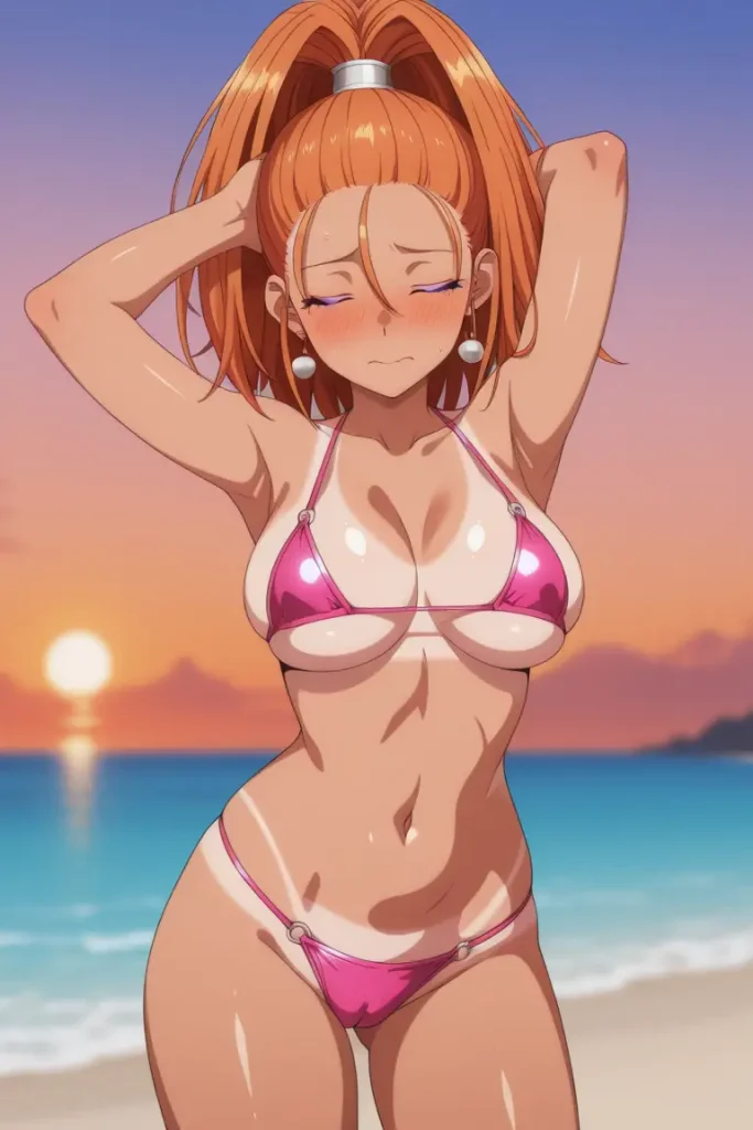 ドラゴンクエストのバーバラがエッチな水着を着るエロ画像303枚目